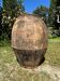Ancient terracotta pottery jar from the 19th century.