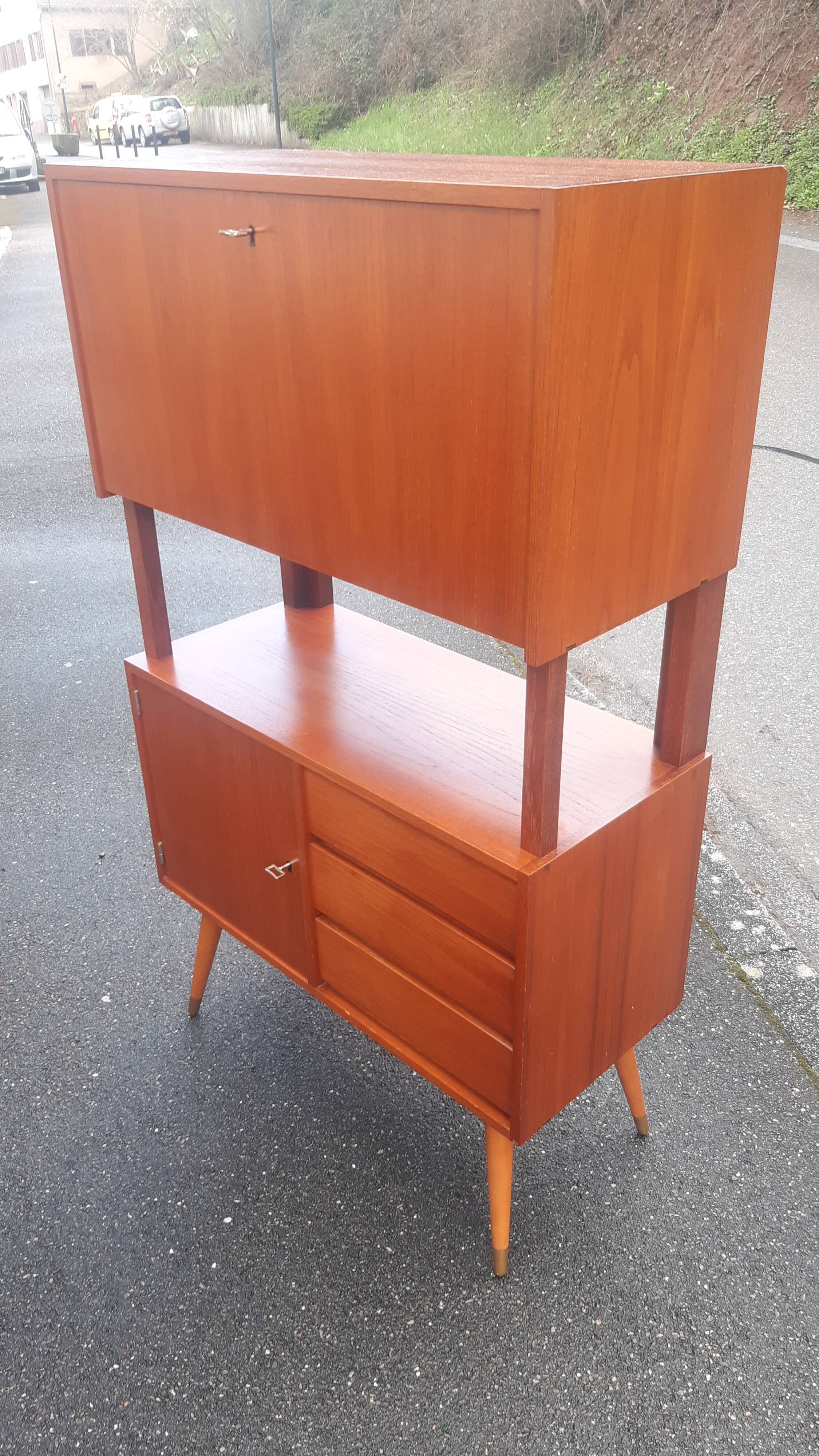 Scandinavian teak bar furniture