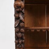 Baroque Style Display Case in Oak, Belgium, 1950s