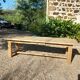 Old farm table in solid oak 2 m 63