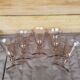 Set of 5 Biot bubble stem glasses H 15 cm, pink color