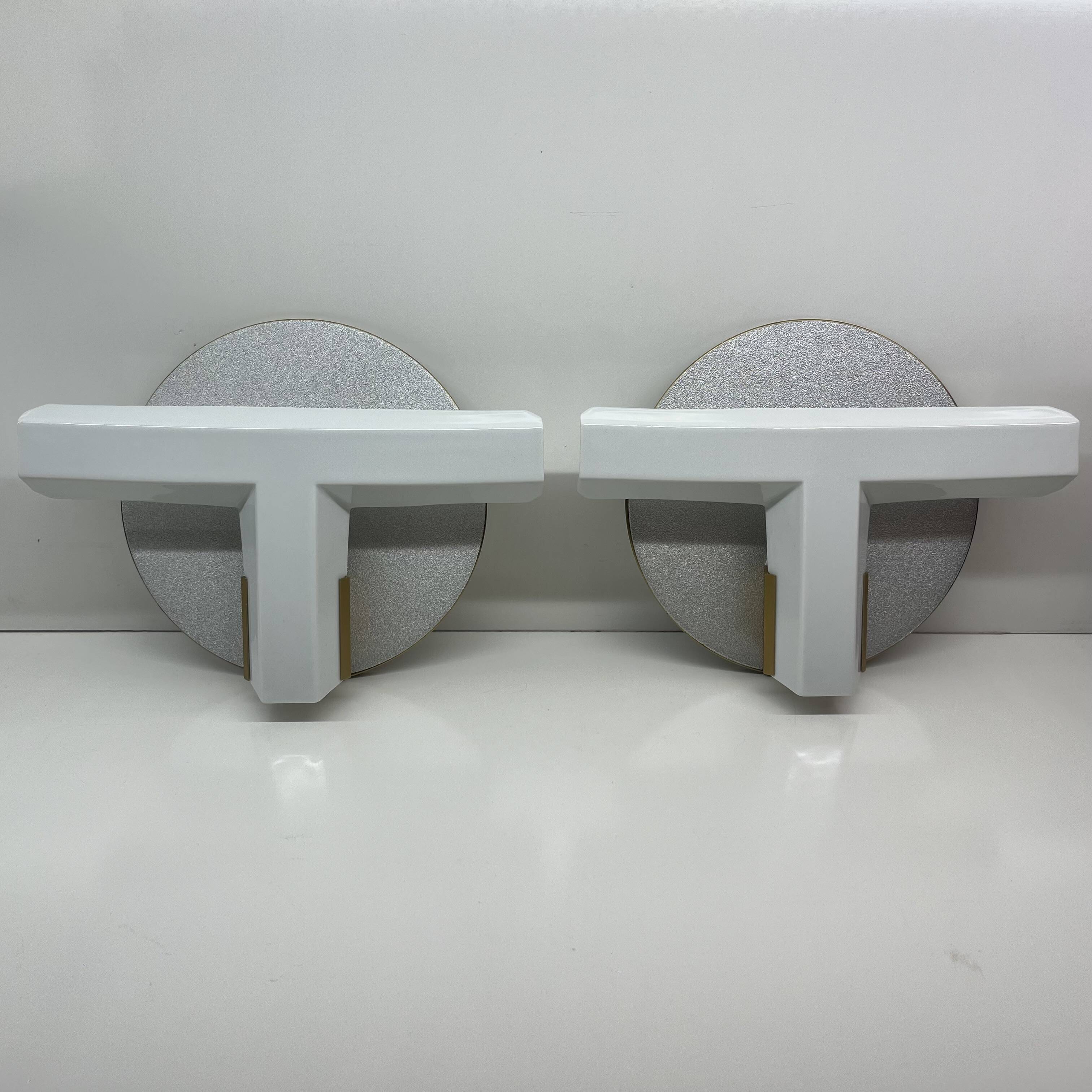 Pair of oti wall lights flos — afra & tobia scarpa — italian design 1970s