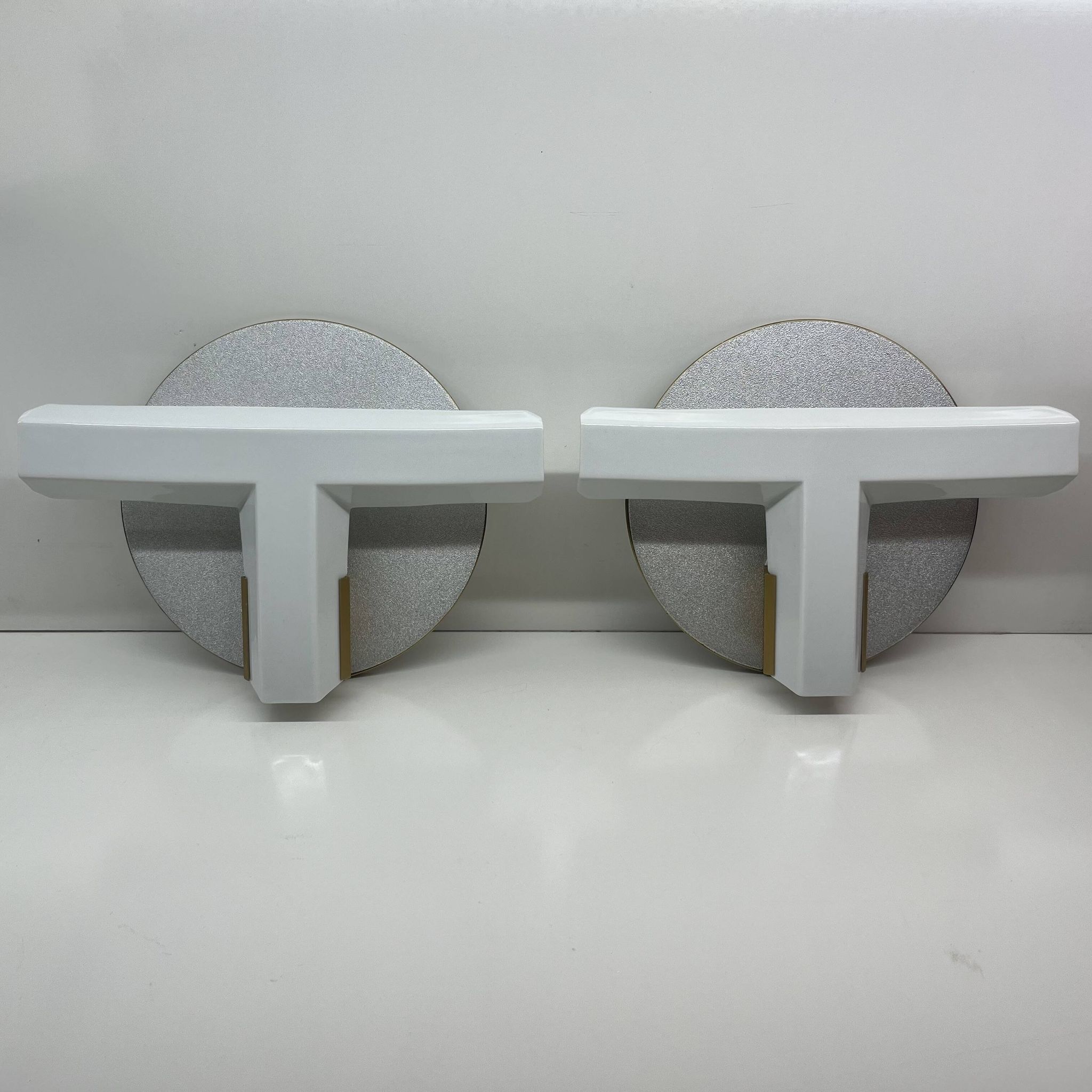 Pair of oti wall lights flos — afra & tobia scarpa — italian design 1970s