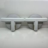 Pair of oti wall lights flos — afra & tobia scarpa — italian design 1970s