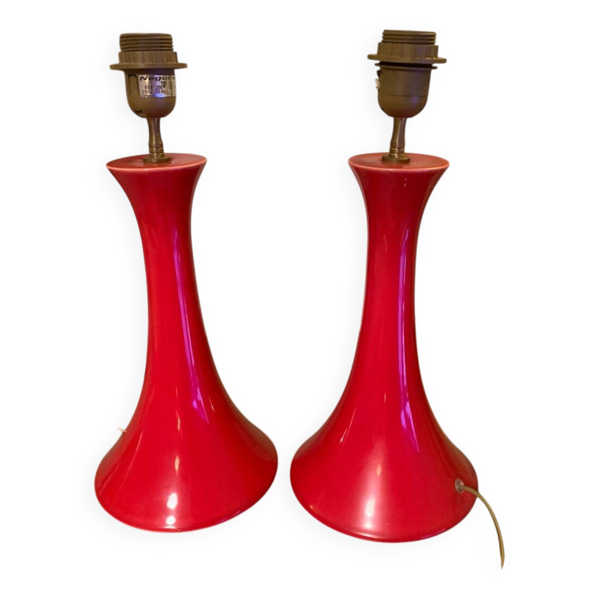 Red tam tam floor lamps