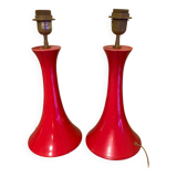 Lampes à pied tam tam  rouge