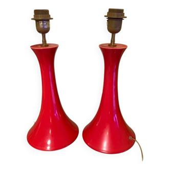 Red tam tam floor lamps