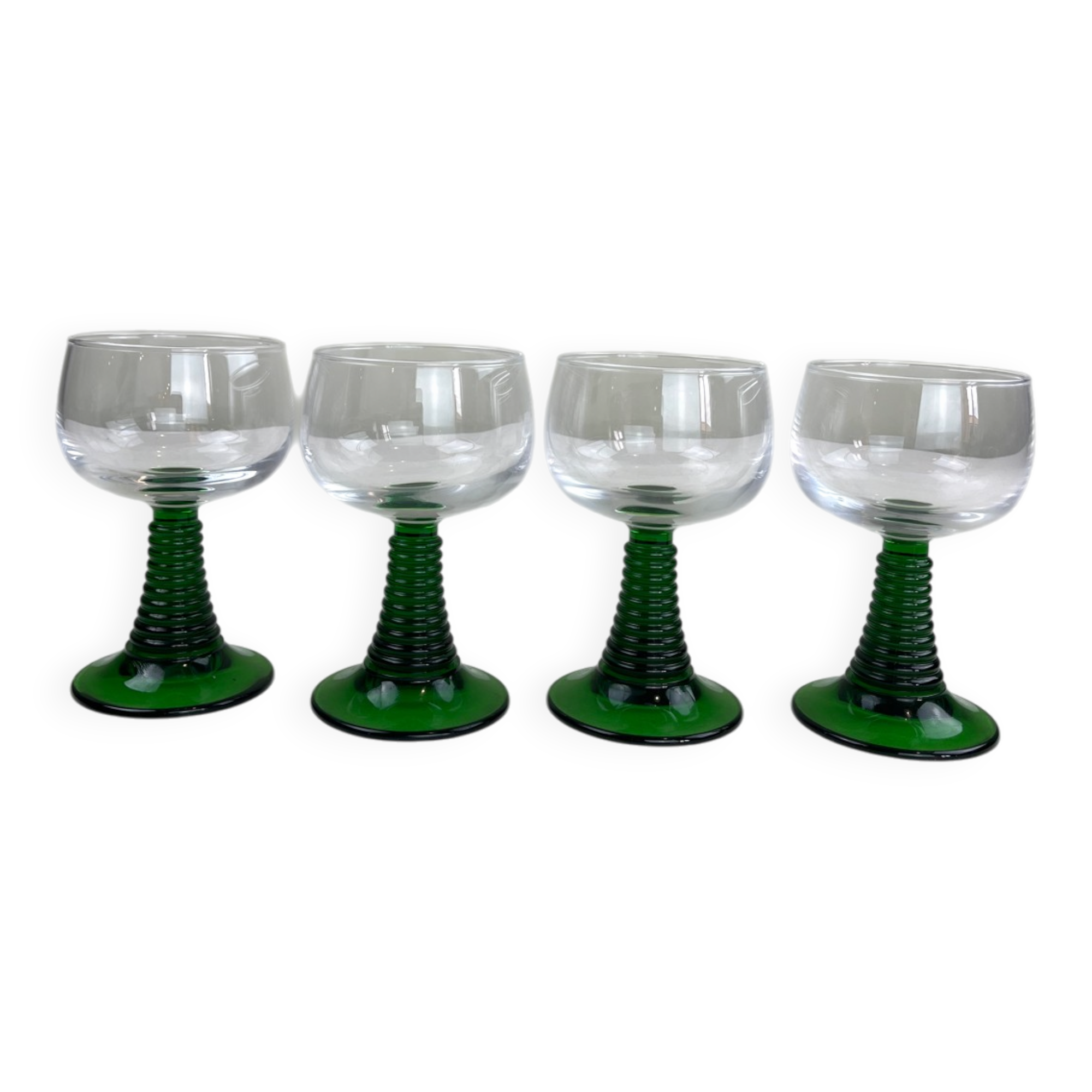 4 vintage glasses