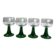 4 vintage glasses