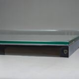 Vintage Coffee Table in Chrome and Glass, 1960s