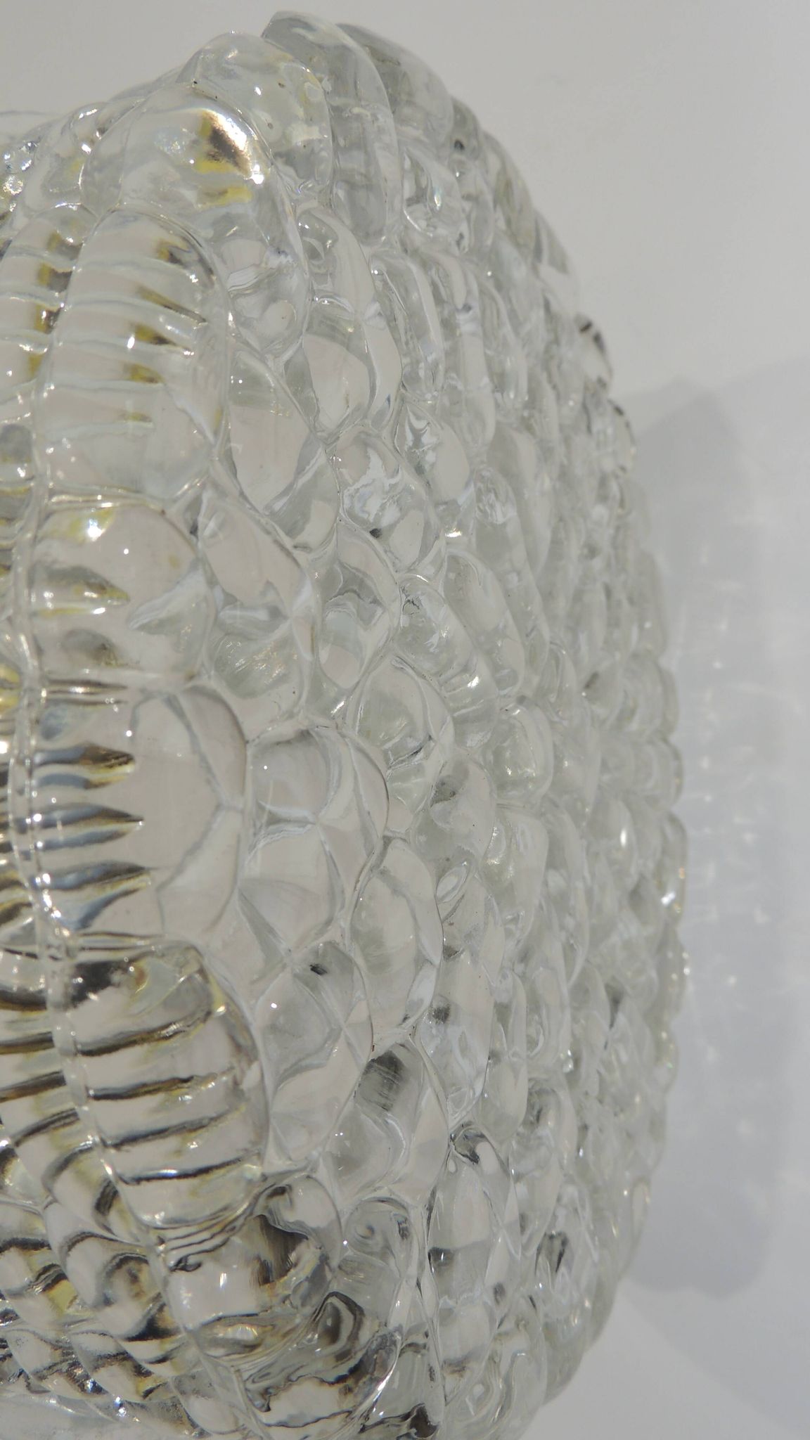Vintage RZB ceiling light with bubble glass from the 1970s – Industrial wall light