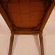 Antique Louis XVI style chair in solid wood and patinated leather.