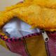 Moroccan yellow Berber cushion handmade 42x44 cm