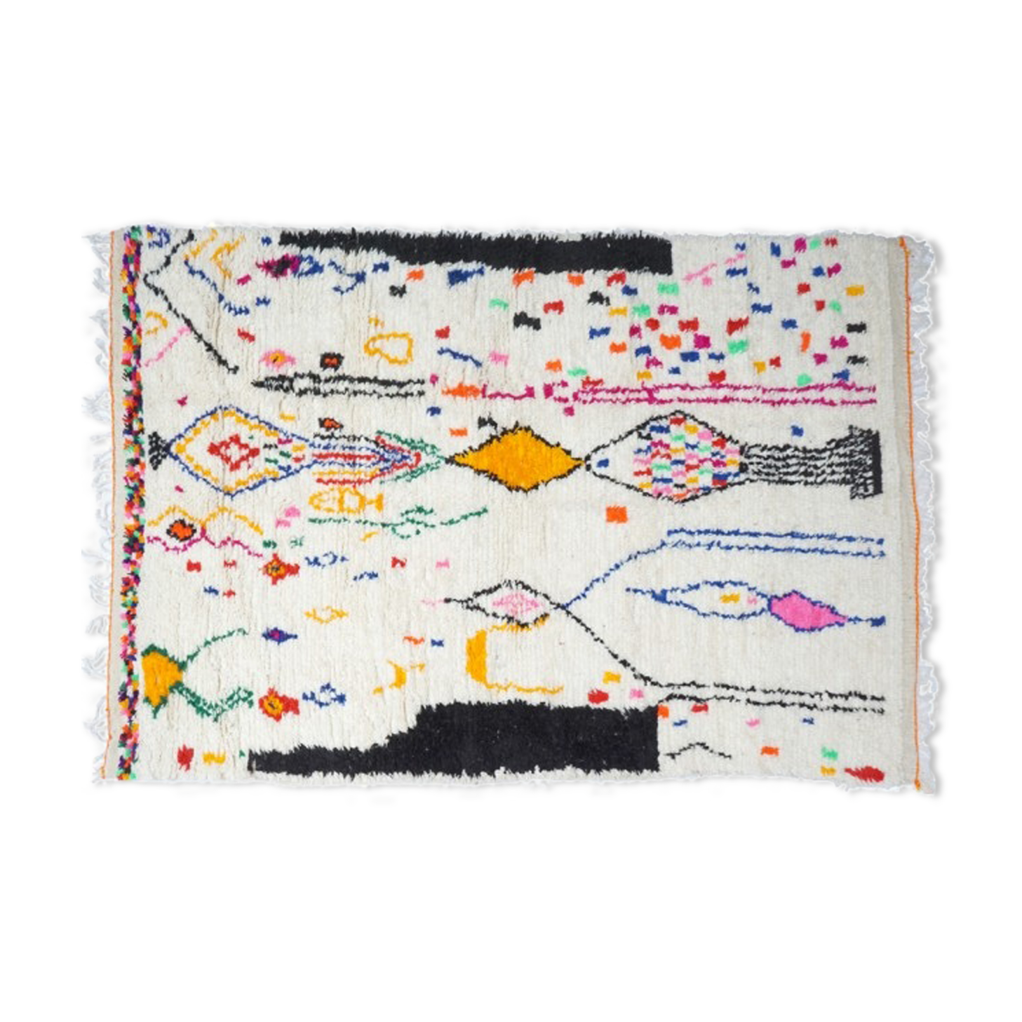 Colorful Berber carpet 266x150cm