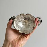 antique candlesticks set of 2 metal patina