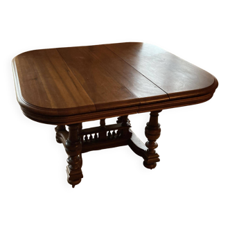 19th century table, solid wood