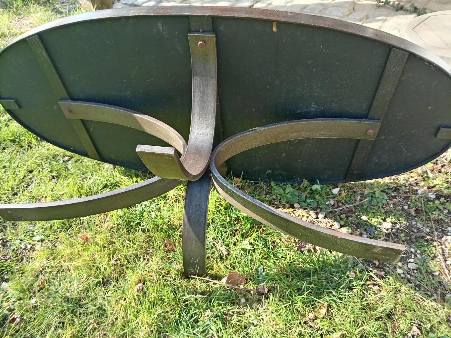 Vintage coffee table by Jean Jaffeux