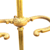 Old brass umbrella door triangular base mounted on column