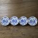 4 vintage Sarreguemines Castle model dessert plates