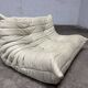 100% authentic Ligne Roset Togo 2-seater + 3-seater, original beige leather.