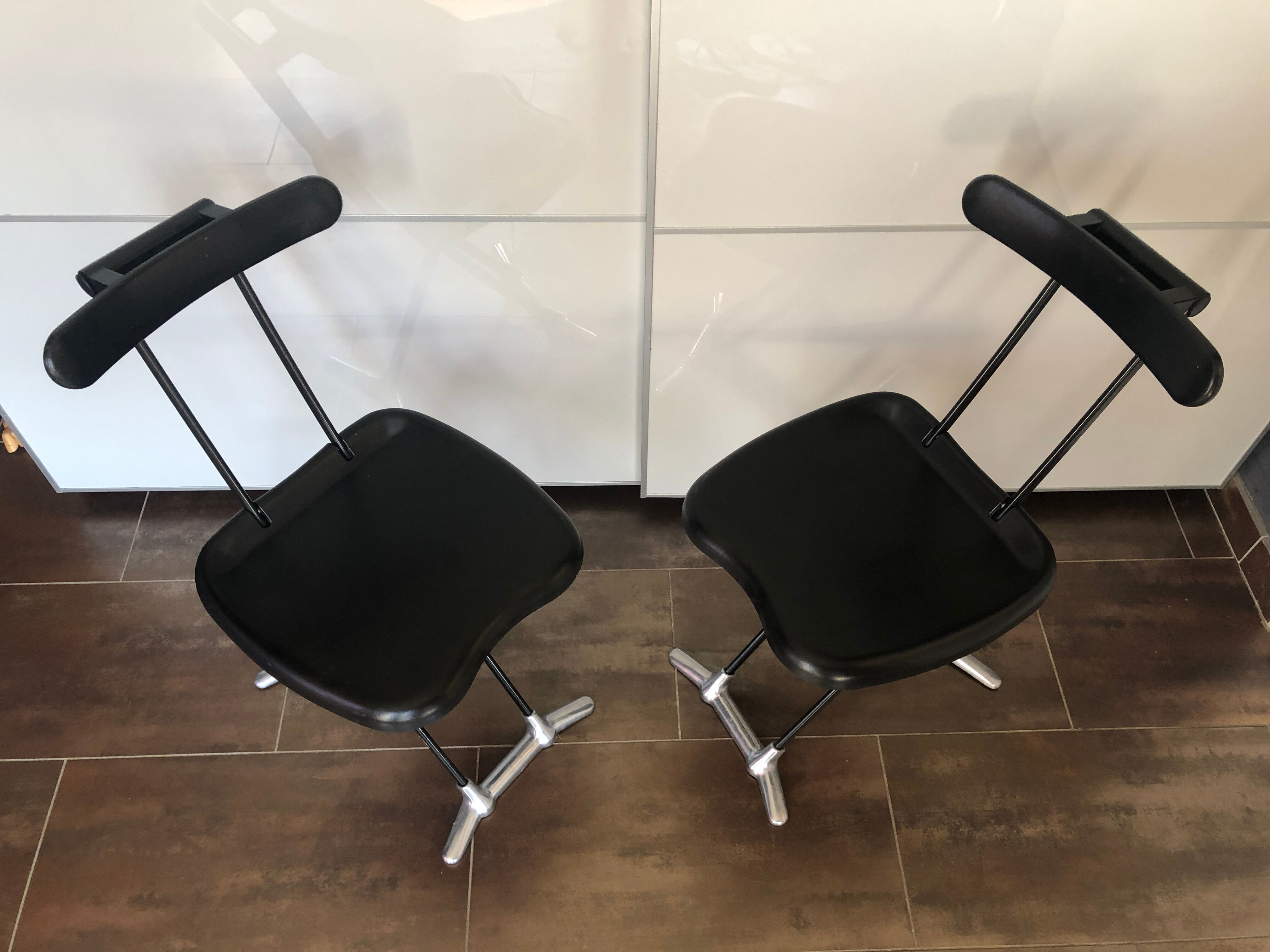 Paire de chaises pliables Rondine de Toshiyuki Kita par Magis 1990 n