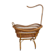 Rattan cradle on wheels