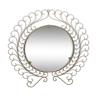 Gold metal mirror