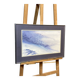 Framed entitled "first snow in the clamant son" by chantal estrangin