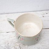 tea cup digoin decoration flowers and butterflies golden border