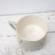 tasse à thé digoin décor fleurs et papillons liseré doré