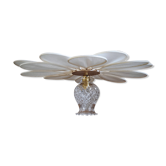 Vintage flower petal and globe lamp