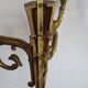 Vintage French Empire Arrow & Quiver Eagle Head Bronze Double Wall Sconces