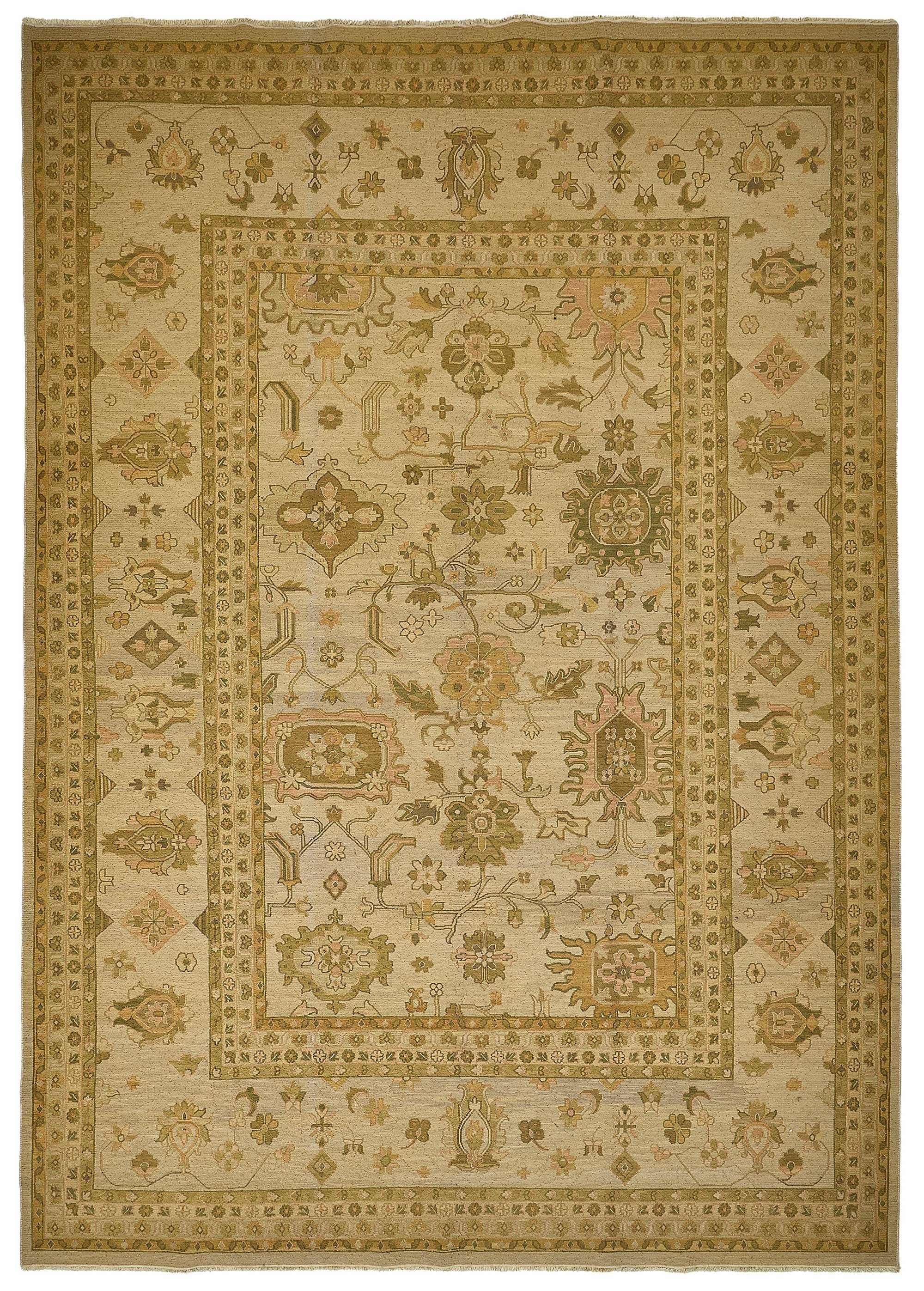 Turkish Handknotted Wool Oushak Rug 300 cm x 420 cm