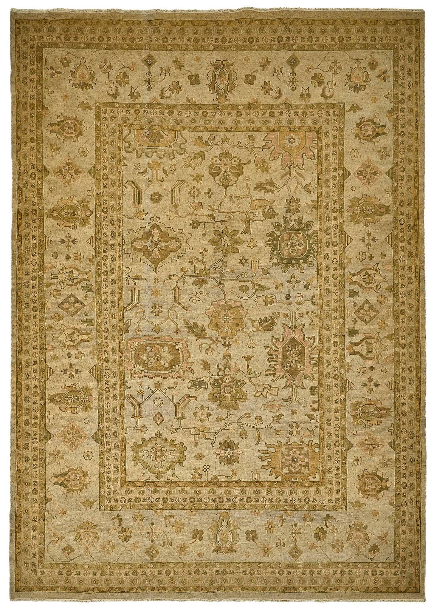 Turkish Handknotted Wool Oushak Rug 300 cm x 420 cm