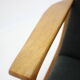 1960s Oak Wing Chair in Bouclé Upholstery, Czechoslovakia