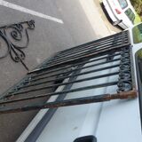 Old gate gate 2 wrought iron beating Sun L 176 cm x H 137 cm
