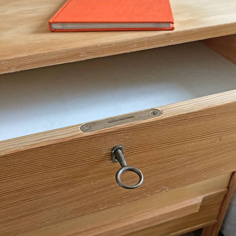 Bibliothèque pin massif