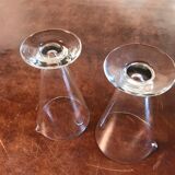 2 vintage lab vases