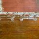 Series 5 antique knife rests portieux molded glass vintage tableware