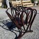 Thonet curved wood magazine rack Art Nouveau