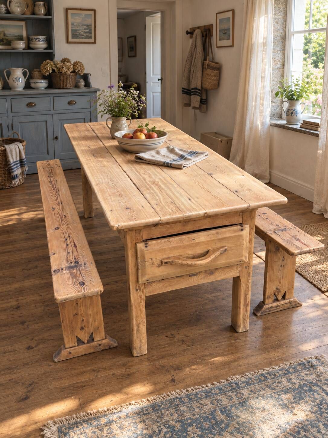 Old farmhouse table