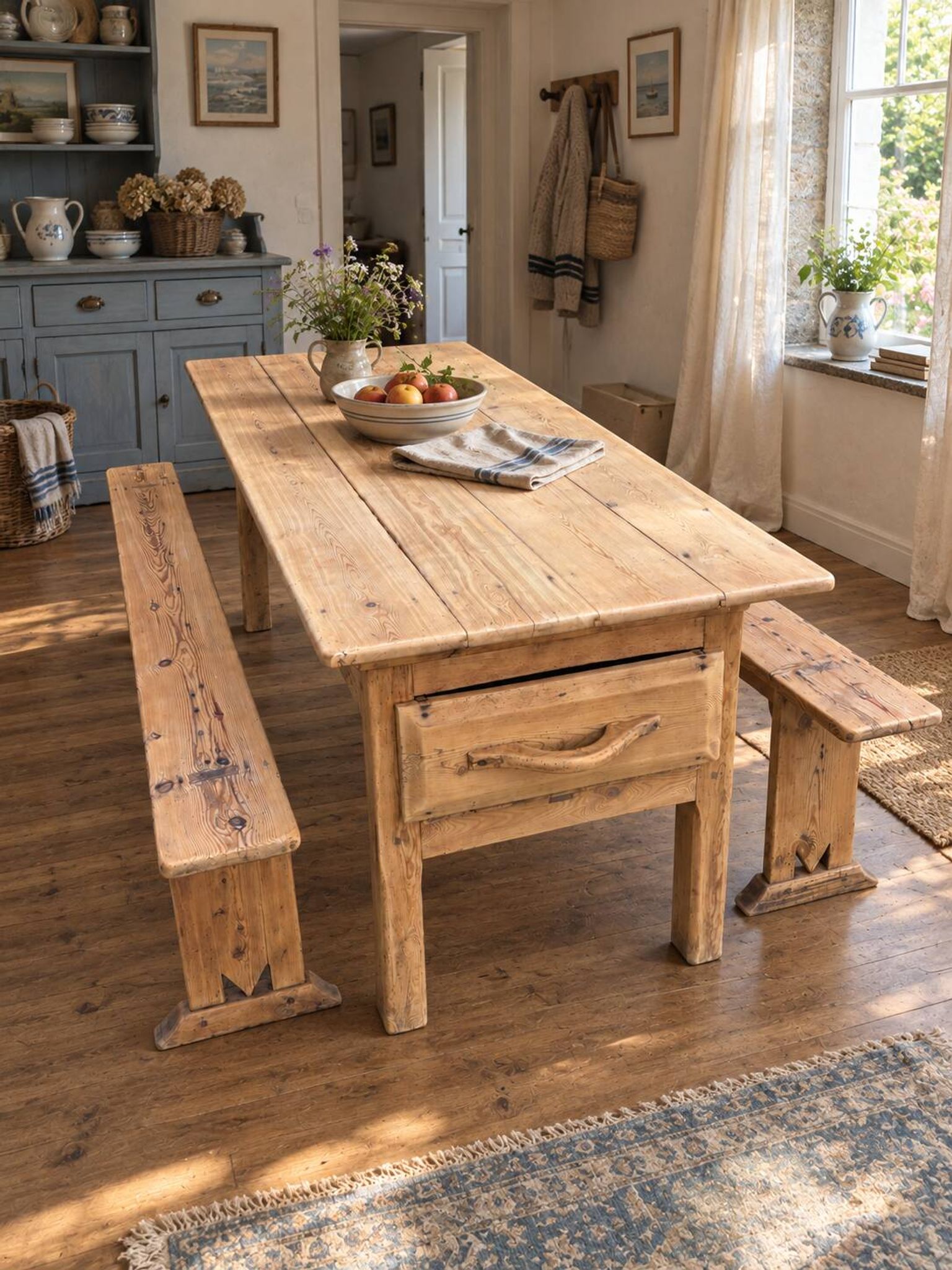 Old farmhouse table