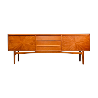 Enfilade en teck de Tom Robertson pour McIntosh années 1960, collection Sunburst.