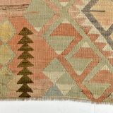 Red & Cream Turkish Kilim Rug 148x223Cm SK 35162