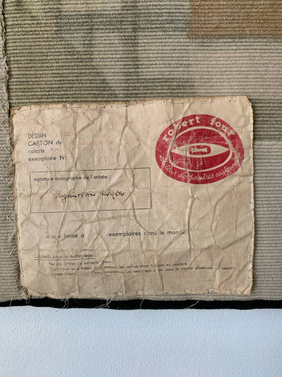 Tapisserie années 70