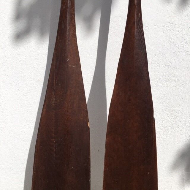 Pair of old oars