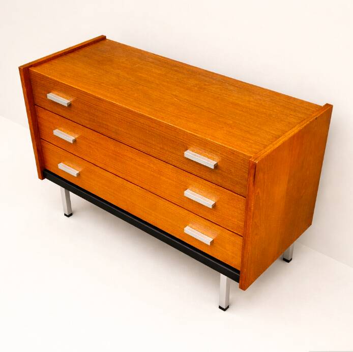 Light wood dressing table by Georges Frydman