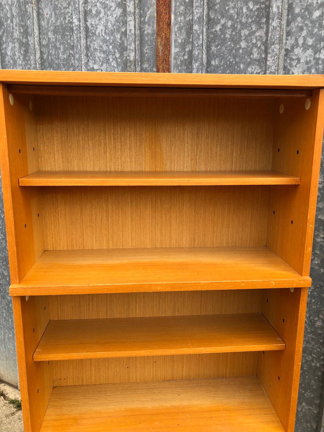 Bibliothèque vintage modulable à 3 caissons.