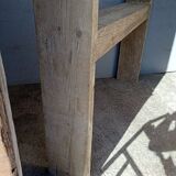 Brutalist console 148 cm old solid wood