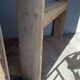 Console brutaliste 148 cm vieux bois massif